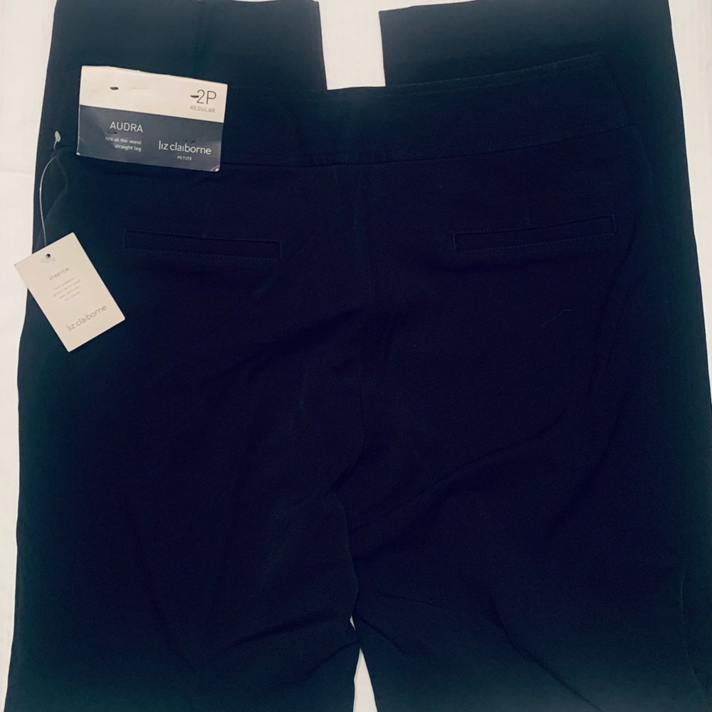 Liz Claiborne Black Dress Slacks- 2P